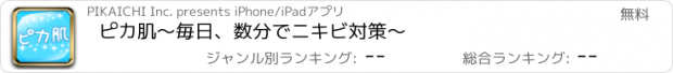 おすすめアプリ ピカ肌　～毎日、数分でニキビ対策～