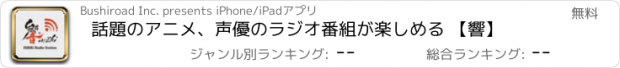 おすすめアプリ 話題のアニメ、声優のラジオ番組が楽しめる 【響】