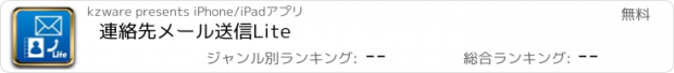 おすすめアプリ 連絡先メール送信Lite