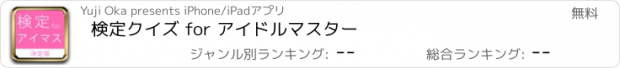 おすすめアプリ 検定クイズ for アイドルマスター