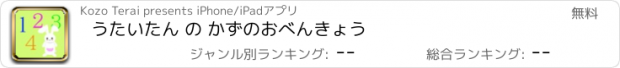 おすすめアプリ うたいたん の かずのおべんきょう