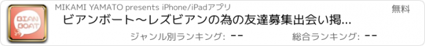 おすすめアプリ ビアンボート～レズビアンの為の友達募集出会い掲示板アプリ～