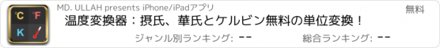 おすすめアプリ 温度変換器：摂氏、華氏とケルビン無料の単位変換！