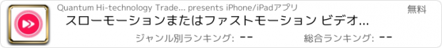 おすすめアプリ スローモーションまたはファストモーション ビデオ加工(低速度撮影) : VSlow