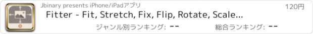 おすすめアプリ Fitter - Fit, Stretch, Fix, Flip, Rotate, Scale, Zoom, Crop, Edit and Position your photos for a custom Lock Screen & Home Screen Wallpaper for iOS 7