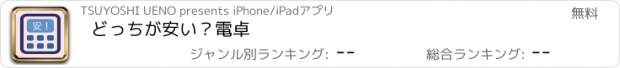 おすすめアプリ どっちが安い？電卓