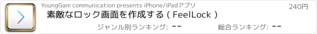 おすすめアプリ 素敵なロック画面を作成する ( FeelLock )