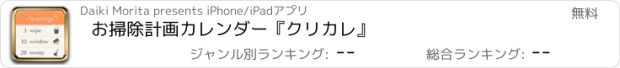 おすすめアプリ お掃除計画カレンダー　『クリカレ』