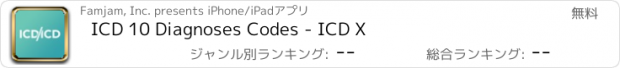 おすすめアプリ ICD 10 Diagnoses Codes - ICD X