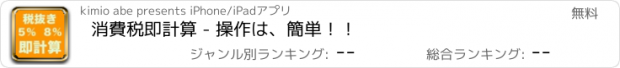 おすすめアプリ 消費税即計算 - 操作は、簡単！！