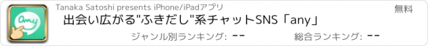 おすすめアプリ 出会い広がる"ふきだし"系チャットSNS「any」