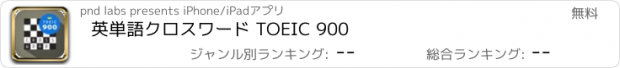 おすすめアプリ 英単語クロスワード TOEIC 900