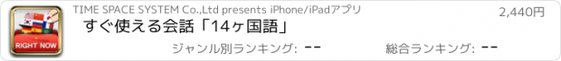 おすすめアプリ すぐ使える会話「14ヶ国語」