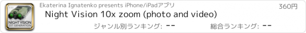 おすすめアプリ Night Vision 10x zoom (photo and video)