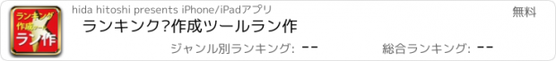 おすすめアプリ ランキング作成ツール　ラン作