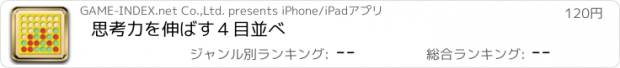 おすすめアプリ 思考力を伸ばす４目並べ