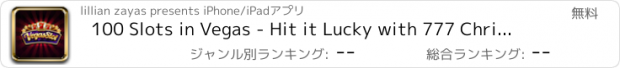 おすすめアプリ 100 Slots in Vegas - Hit it Lucky with 777 Christmas Party & Win Big with Bonus Roulette, Wheel, Blackjack and more!