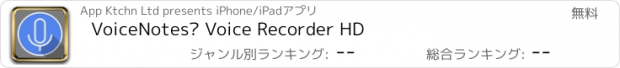 おすすめアプリ VoiceNotes© Voice Recorder HD