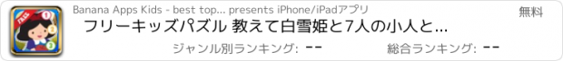 おすすめアプリ フリーキッズパズル 教えて　白雪姫と7人の小人と一緒になぞり絵・数字：　王子、プリンセス、猟師などを描いて不思議なおとぎ話の世界を体験します。