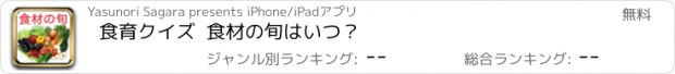 おすすめアプリ 食育クイズ  食材の旬はいつ？