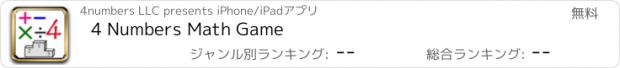 おすすめアプリ 4 Numbers Math Game