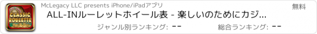 おすすめアプリ ALL-INルーレットホイール表 - 楽しいのためにカジノテーブルギャンブル再生