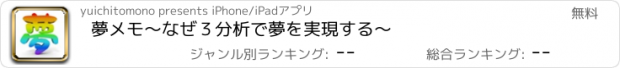 おすすめアプリ 夢メモ〜なぜ３分析で夢を実現する〜