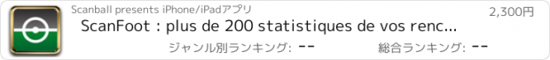 おすすめアプリ ScanFoot : plus de 200 statistiques de vos rencontres de football pour les pro, les amateurs ou les passionnés de foot