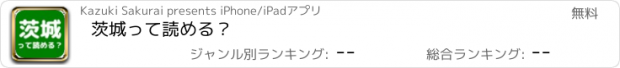 おすすめアプリ 茨城って読める？