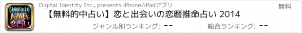 おすすめアプリ 【無料的中占い】恋と出会いの恋暦推命占い 2014