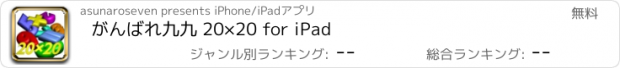 おすすめアプリ がんばれ九九 20×20 for iPad