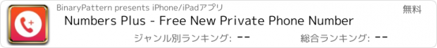 おすすめアプリ Numbers Plus - Free New Private Phone Number