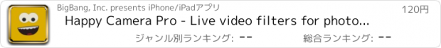 おすすめアプリ Happy Camera Pro - Live video filters for photo capture with funny shutter sound player and recorder
