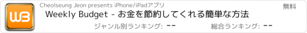 おすすめアプリ Weekly Budget - お金を節約してくれる簡単な方法
