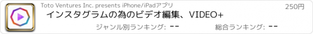 おすすめアプリ インスタグラムの為のビデオ編集、VIDEO+