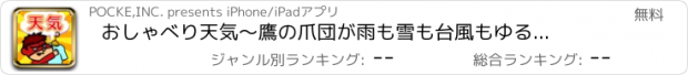 おすすめアプリ おしゃべり天気　～鷹の爪団が雨も雪も台風もゆるく予報