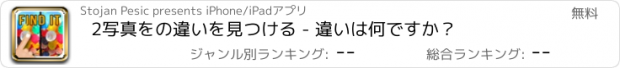 おすすめアプリ 2写真をの違いを見つける - 違いは何ですか？