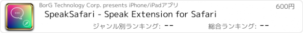 おすすめアプリ SpeakSafari - Speak Extension for Safari