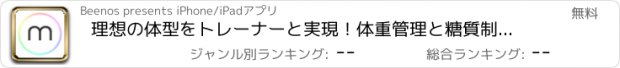 おすすめアプリ 理想の体型をトレーナーと実現！体重管理と糖質制限で痩せるダイエットアプリmeuron（ミューロン）