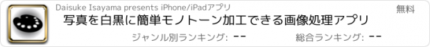 おすすめアプリ 写真を白黒に簡単モノトーン加工できる画像処理アプリ