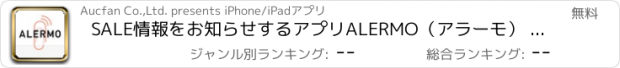 おすすめアプリ SALE情報をお知らせするアプリALERMO（アラーモ） ショッピング・オークション・フリマサイトからおしゃれなファッションアイテムを探せます！お得に買い物をできるショッピングアプリ