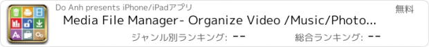 おすすめアプリ Media File Manager- Organize Video /Music/Photo Album & Documents