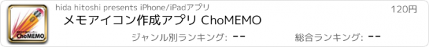 おすすめアプリ メモアイコン作成アプリ ChoMEMO