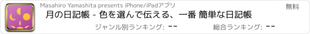 おすすめアプリ 月の日記帳 - 色を選んで伝える、一番 簡単な日記帳