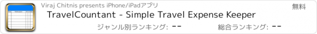 おすすめアプリ TravelCountant - Simple Travel Expense Keeper