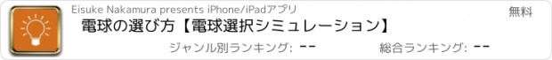 おすすめアプリ 電球の選び方【電球選択シミュレーション】