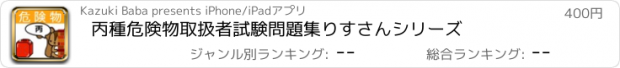 おすすめアプリ 丙種危険物取扱者試験問題集　りすさんシリーズ