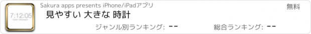 おすすめアプリ 見やすい 大きな 時計