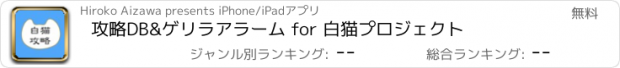 おすすめアプリ 攻略DB&ゲリラアラーム for 白猫プロジェクト