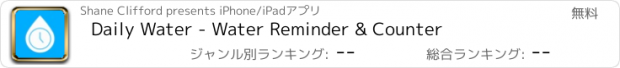 おすすめアプリ Daily Water - Water Reminder & Counter